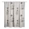 Gray and White Check Gnome Globe Pattern Shower Curtain